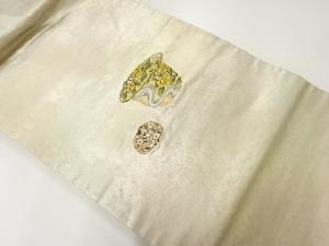 リサイクル　花器模様刺繍名古屋帯